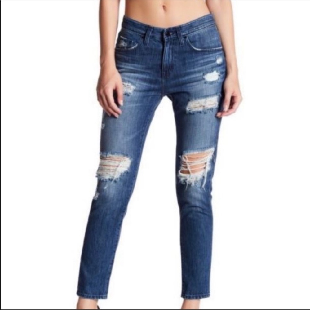 Big Star Distressed Skinny Jeans Billie Slim Slouch - Size 30 / 12